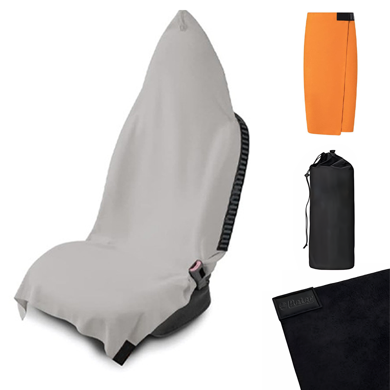 2 in 1 Car Seat Cover Bath Towel 2