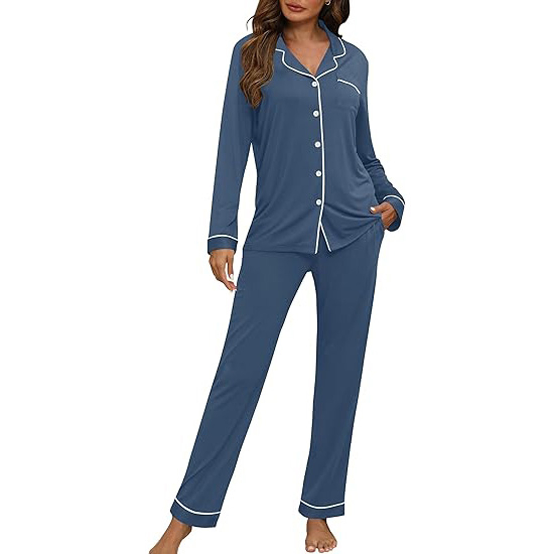Women's Long Sleeve Pajama Set 29