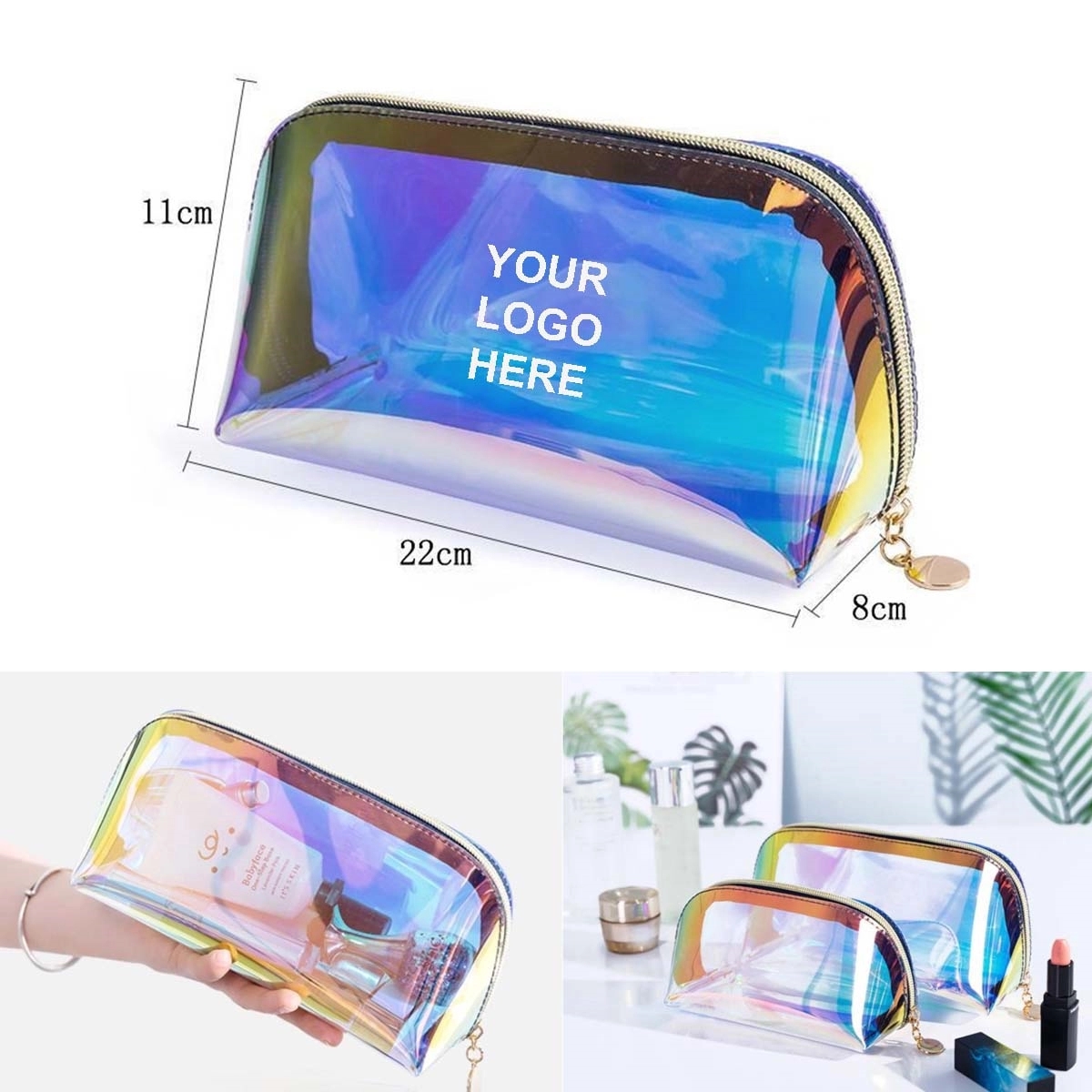 Transparent Shiny Travel Cosmetic Bag 1