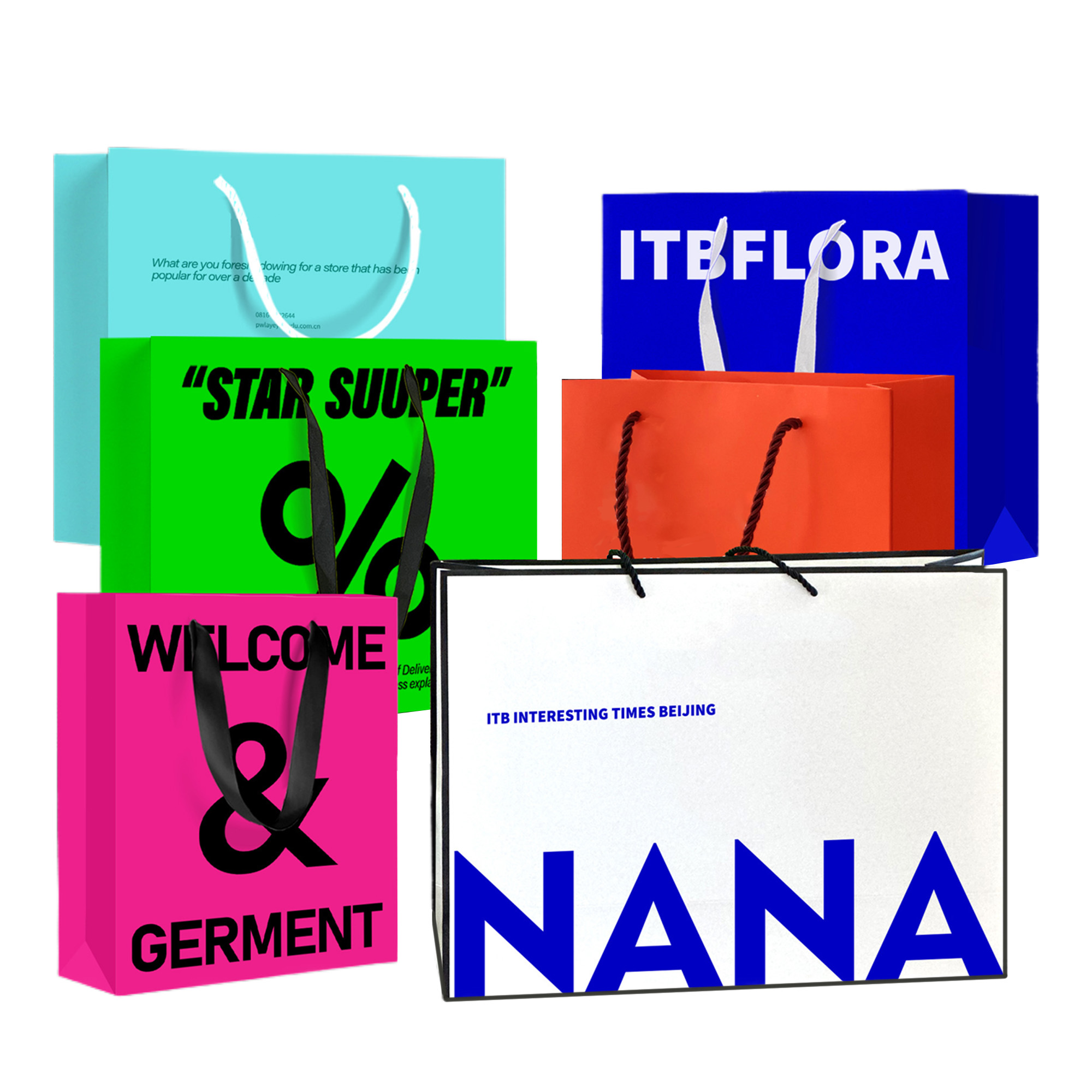 Customizable Paper Gift Bag with Handle 2