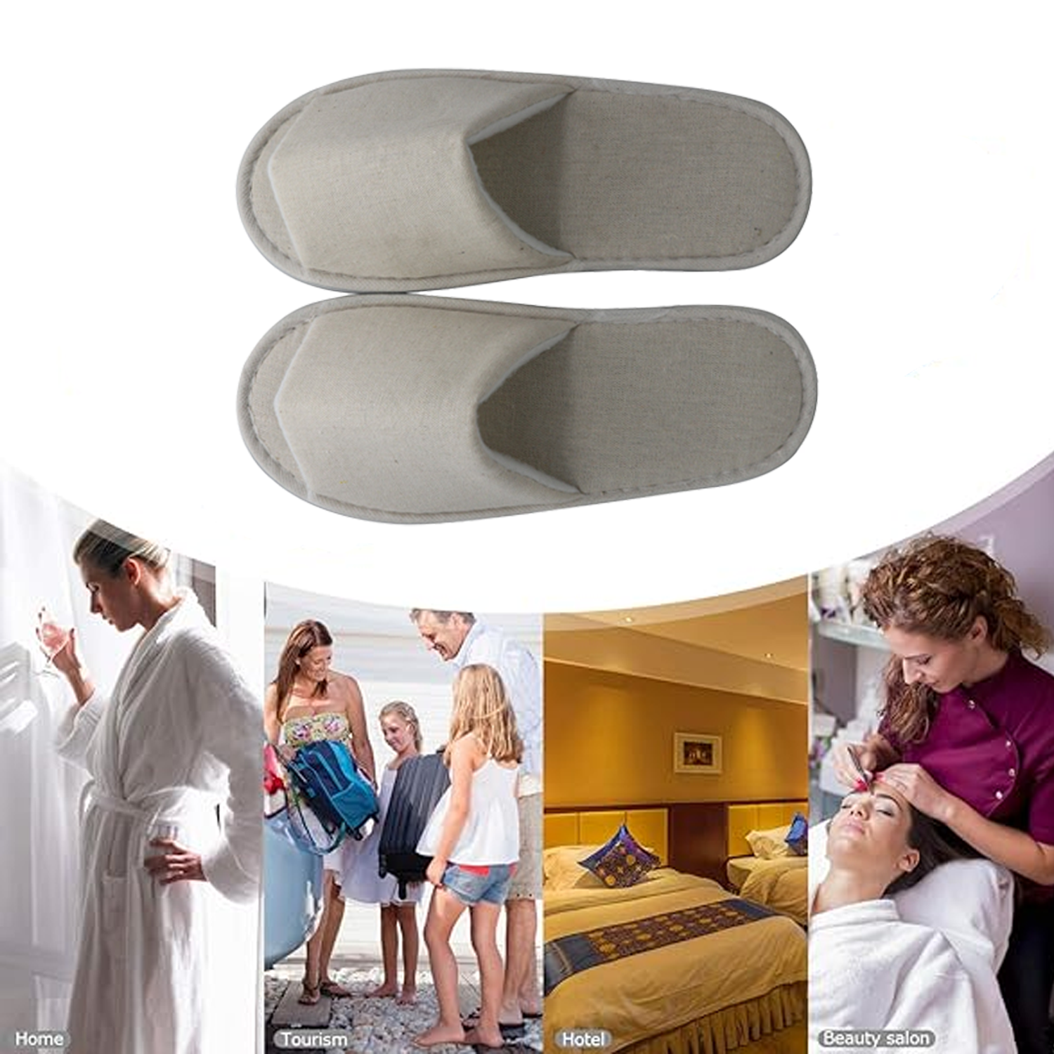 Open-Toe Hotel Slipper 5