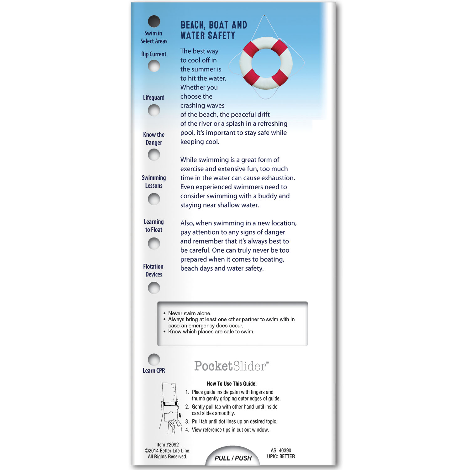 Pocket Slider - Boat & Water Safety 4
