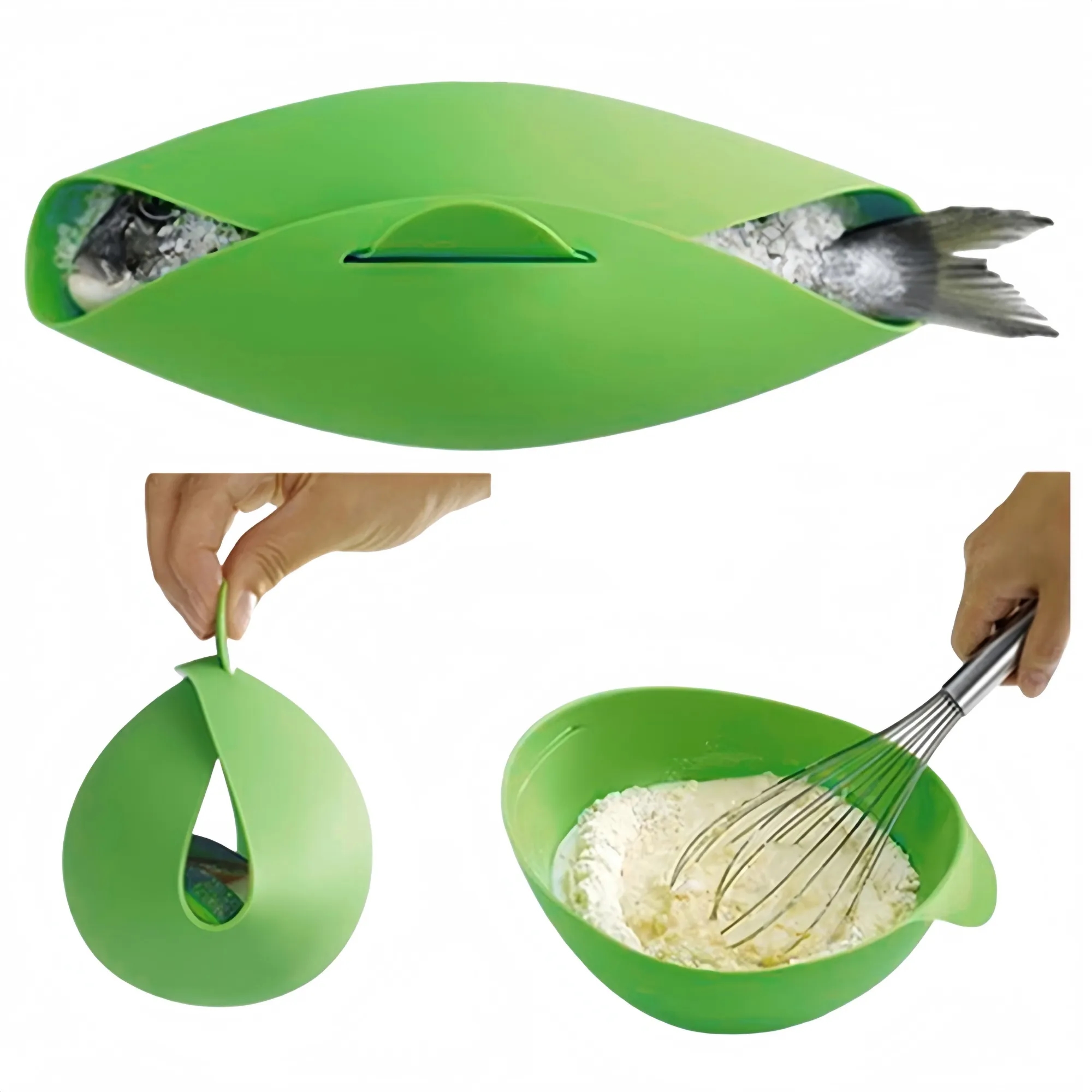 Silicone Mixing Bowl Multi Use Kitchen 2