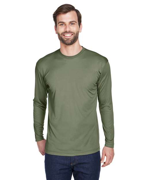 Men's Cool & Dry Sport Long Sleeve Performance Interlock T-Shirt - 8422 14