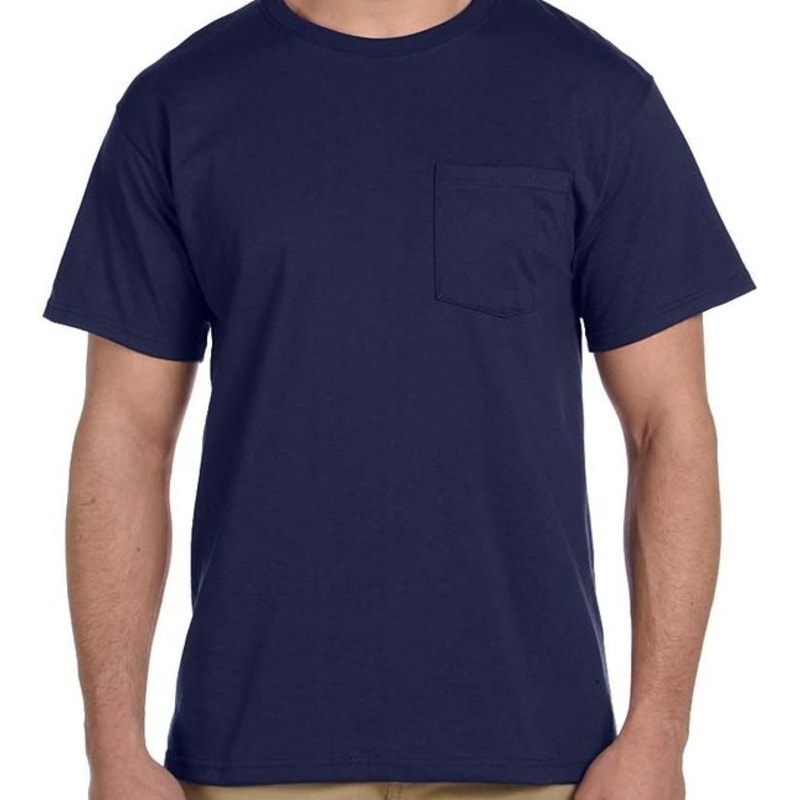 Jerzees 5.6 Oz., 50/50 Heavyweight Blend™ Pocket T-Shirt 6