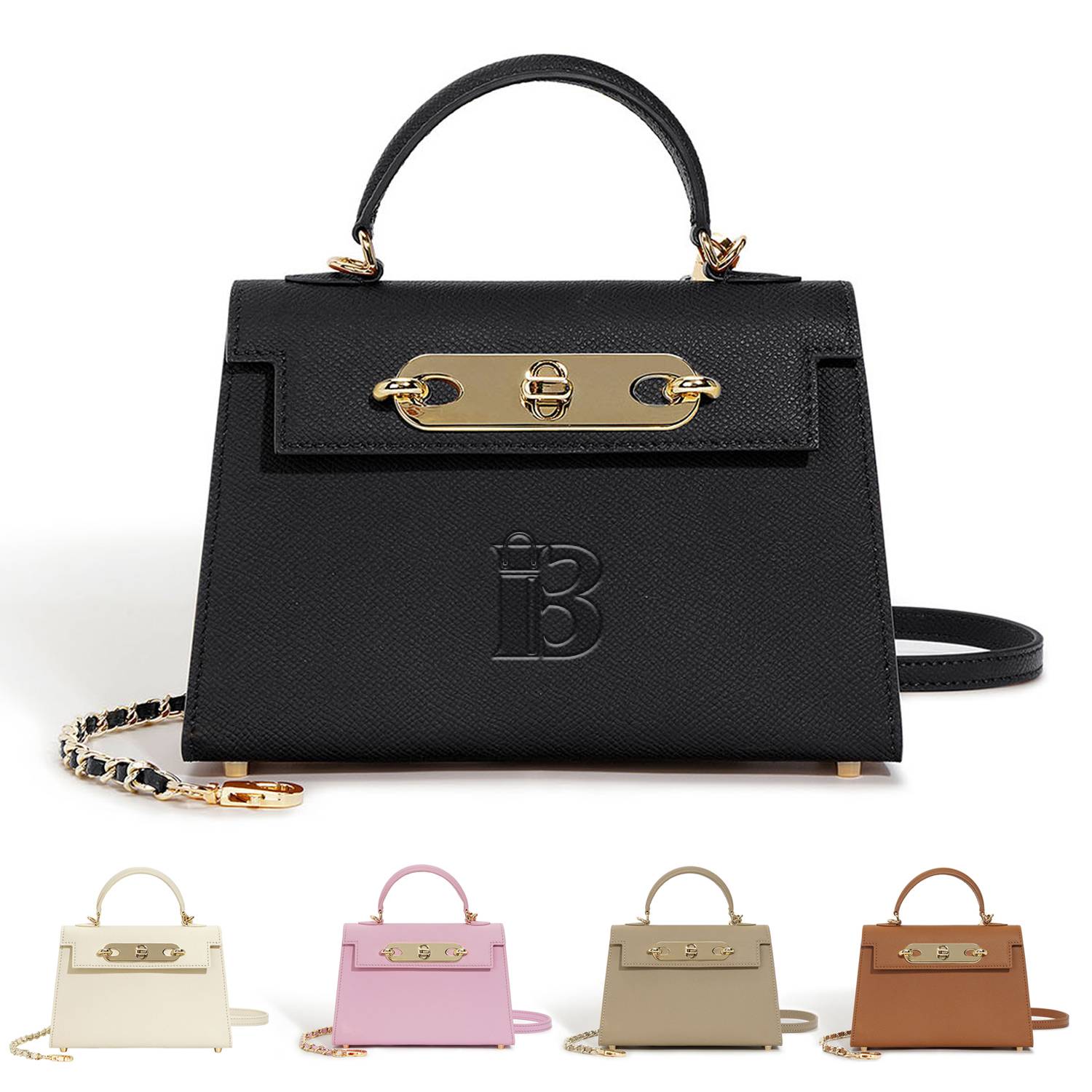 Dermis Small Square Crossbody Chain Bag 11
