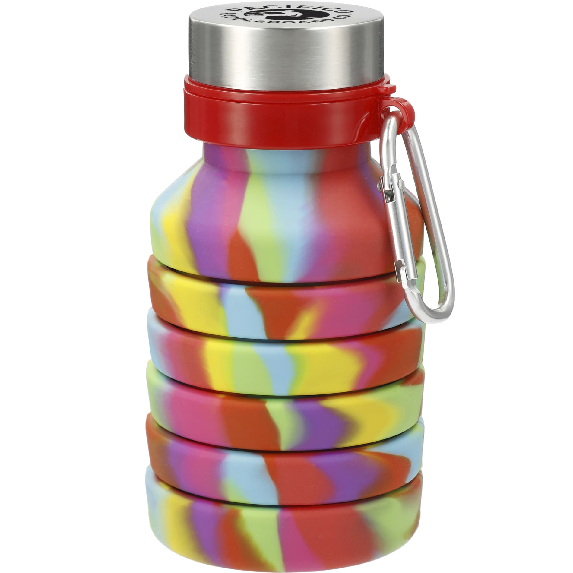 Zigoo Silicone Collapsible Bottle 18oz - Tie Dye 3