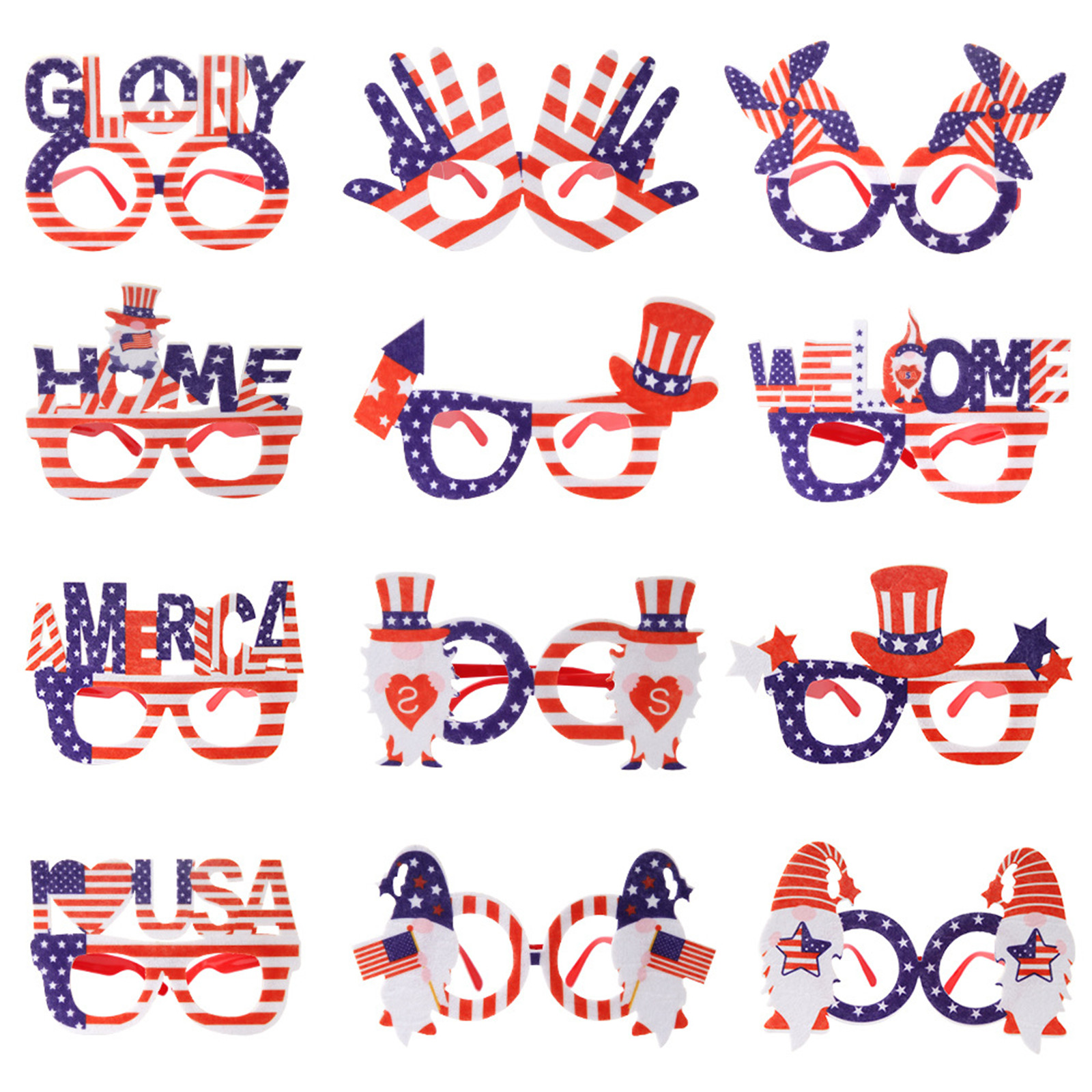 American Flag Decorative Eyeglass Frame-in stock 4