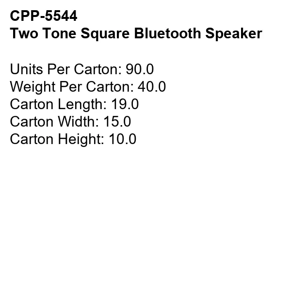 Two Tone Square Bluetooth Speaker 24