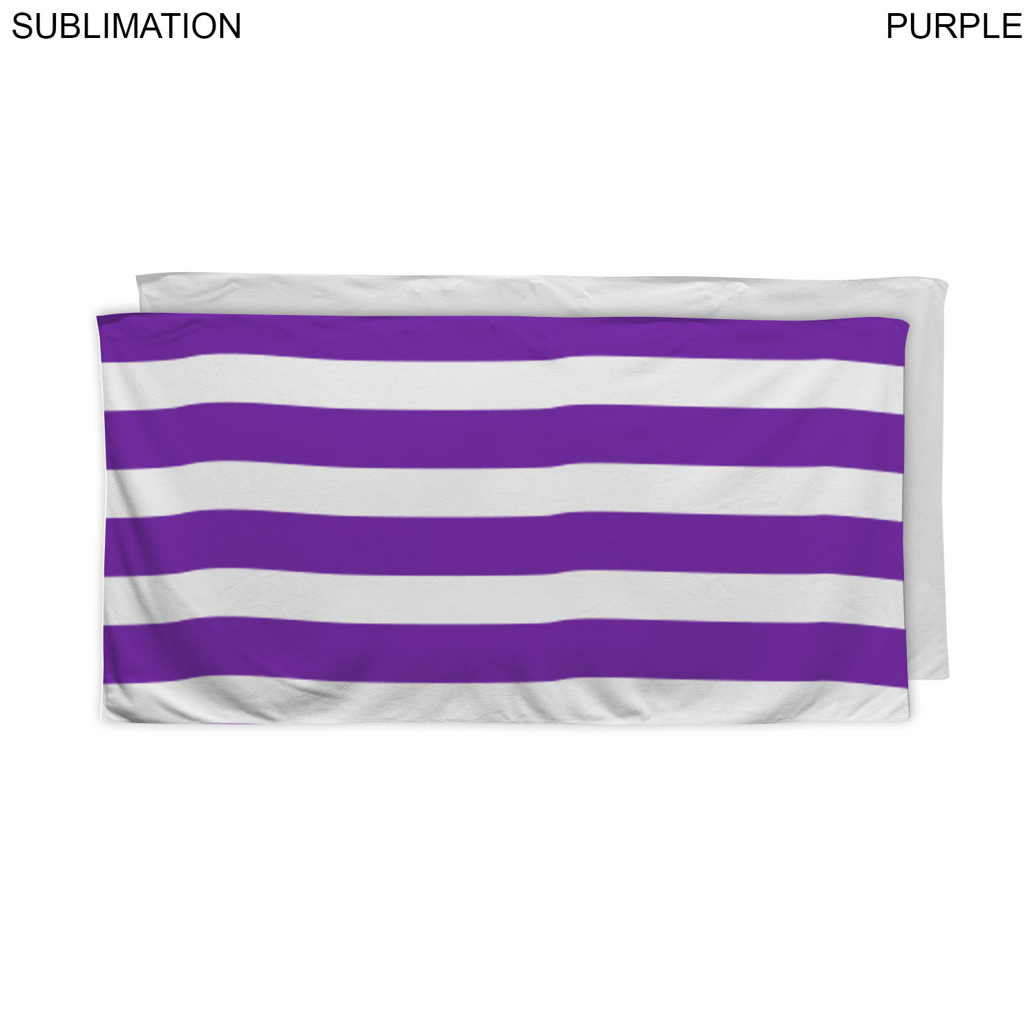48 Hr Quick Ship - Cabana Stripe Sublimated Plush and Soft Velour Terry Beach Towel, 30x60 17