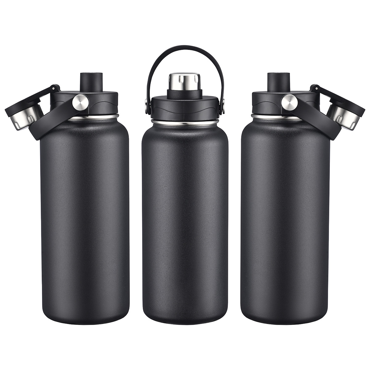 Bresso 34 oz Vacuum Insulated Bottle with Twist Top Spout, custom water bottle with logo imprint 6
