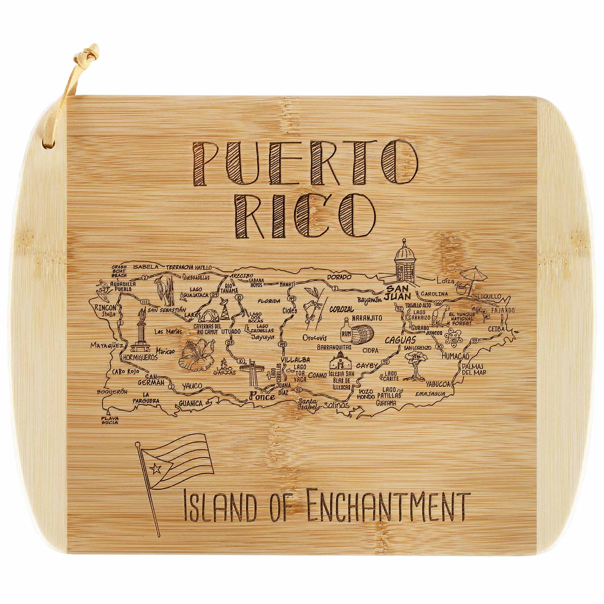 A Slice of Life Puerto Rico Serving & Cutting Board