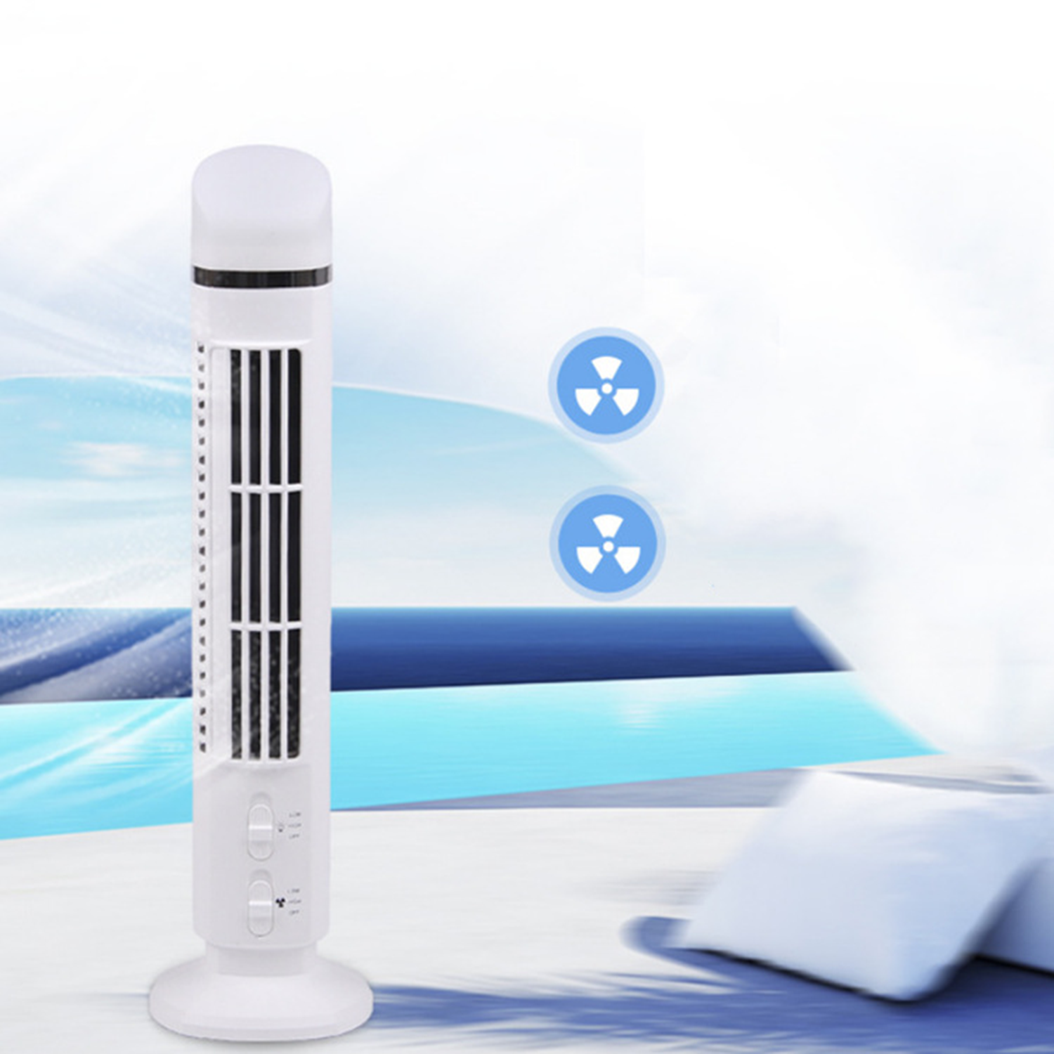 Portable Oscillating Tower Fan with Light 5