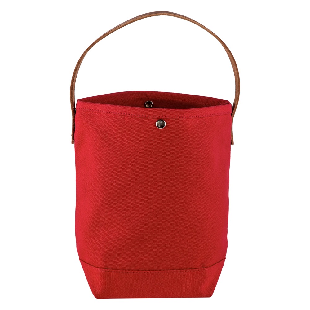 18 Oz. Super Heavy Canvas Bucket Tote w/Leather Handle 32