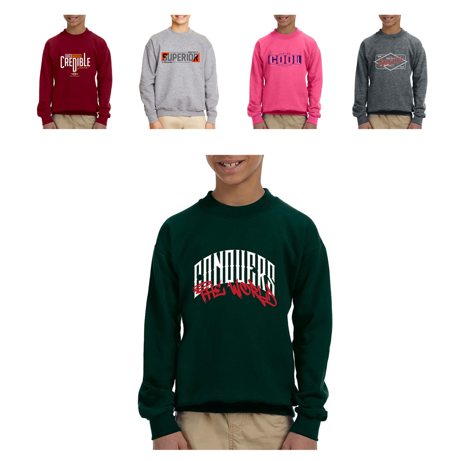 Gildan HeavyBlend Youth Full Zip Hooded Sweatshirt 14