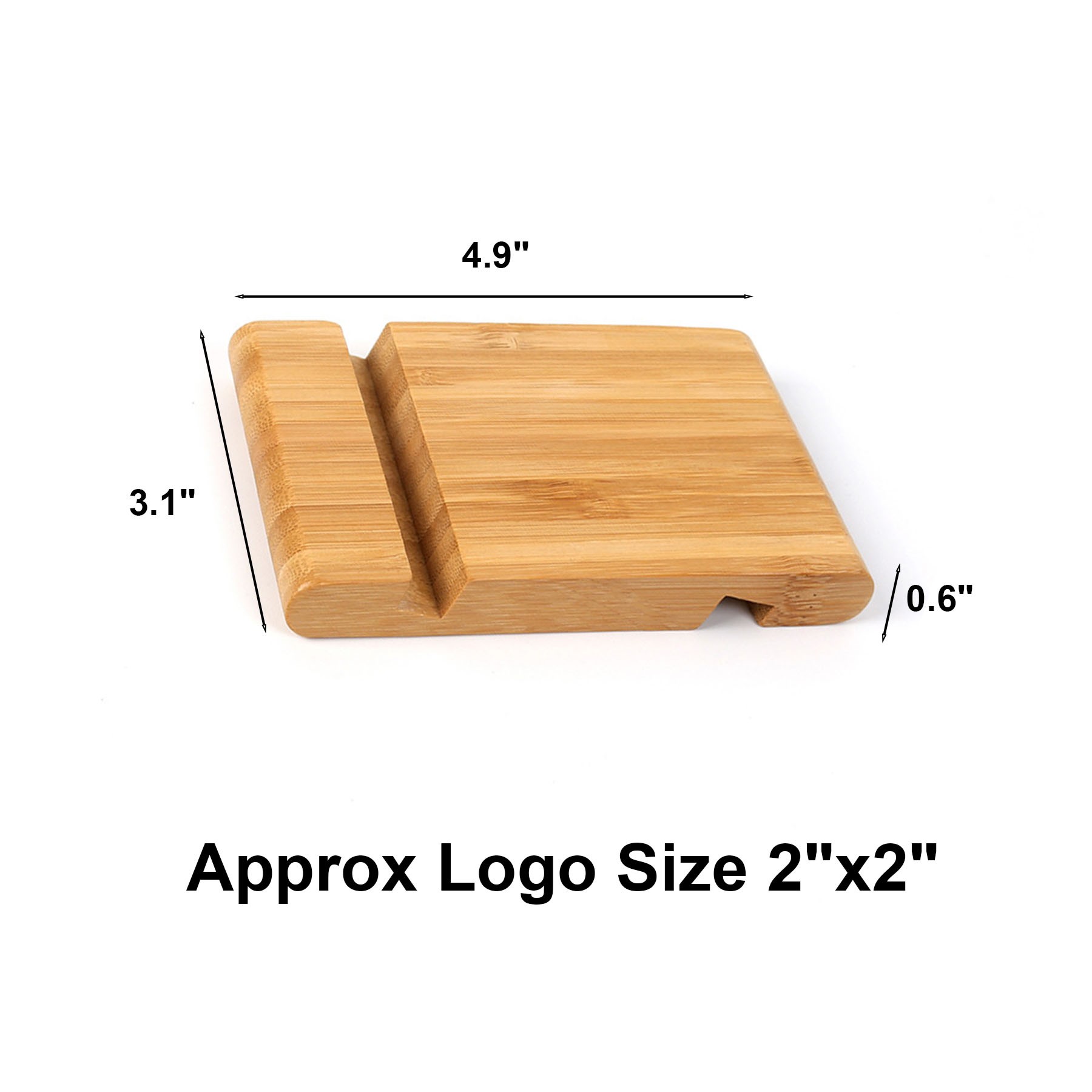 Bamboo Cell Phone Stand 2