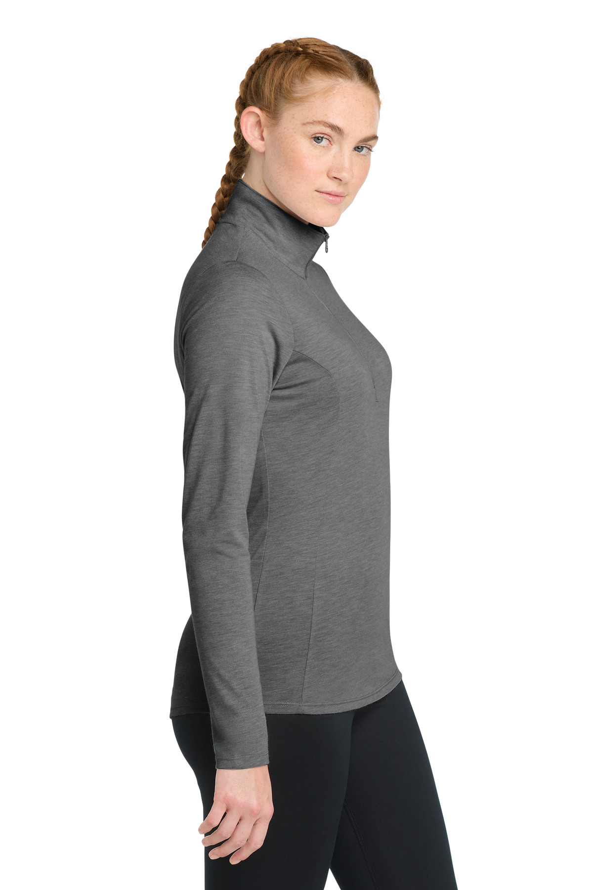 Sport-Tek Women's PosiCharge Tri-Blend Wicking 1/4-Zip Pullover. LST407 28