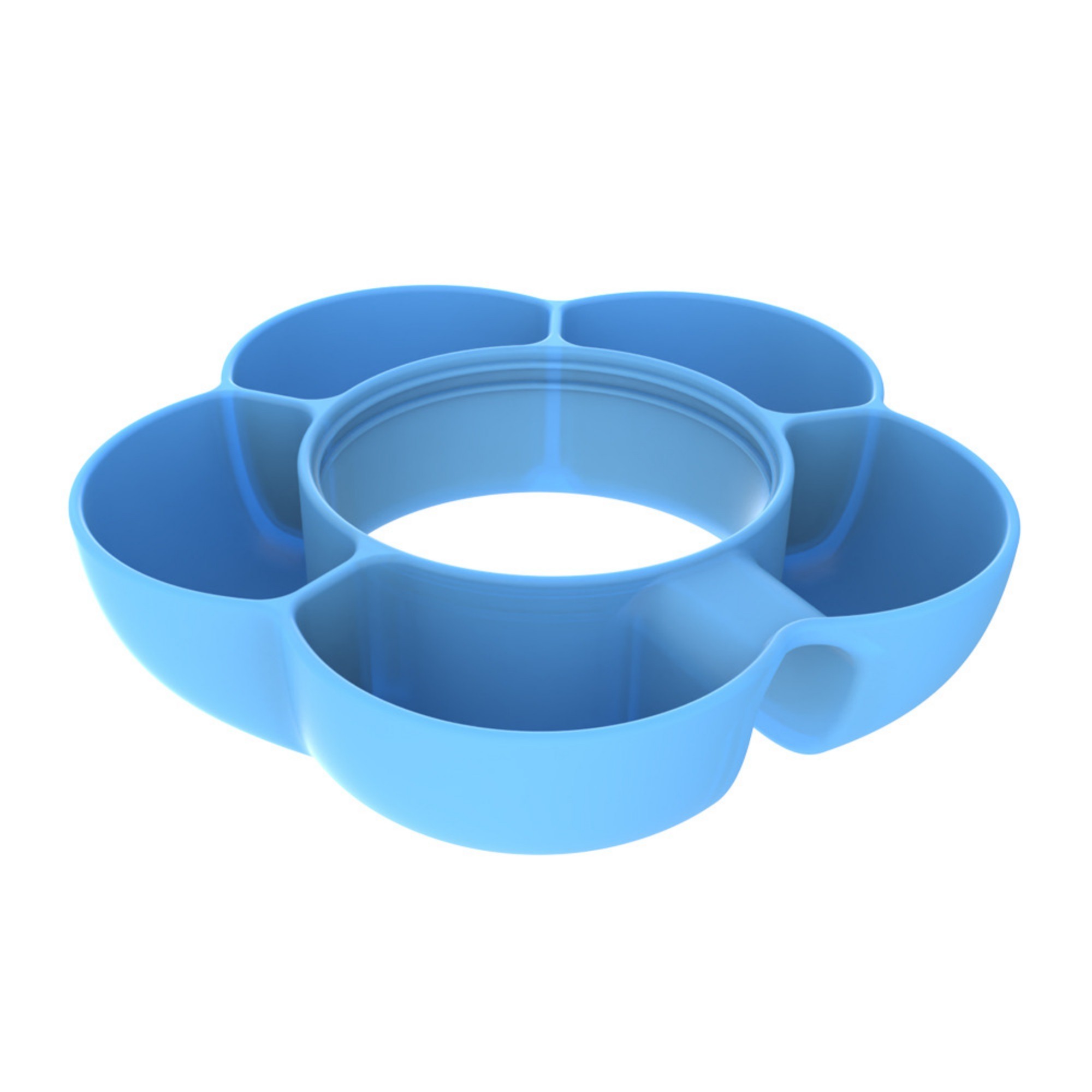 5 Compartment Silicone Snack Tray 4