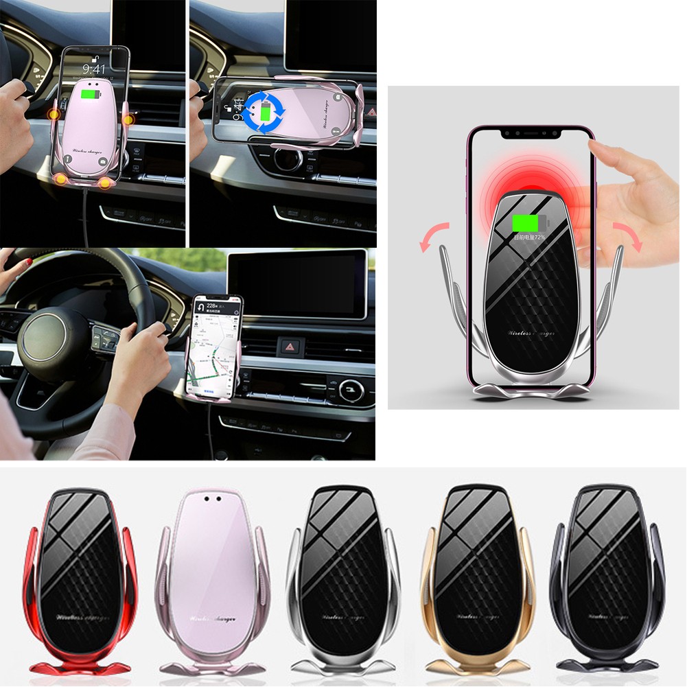 Wireless Car Charger 15W Fast Charging Touch Sensing 1