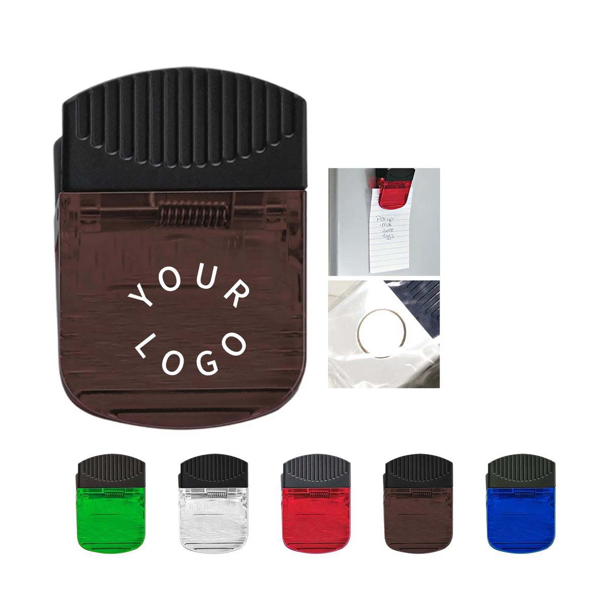 Compact Plastic Magnet Clip for Paper Storage 2