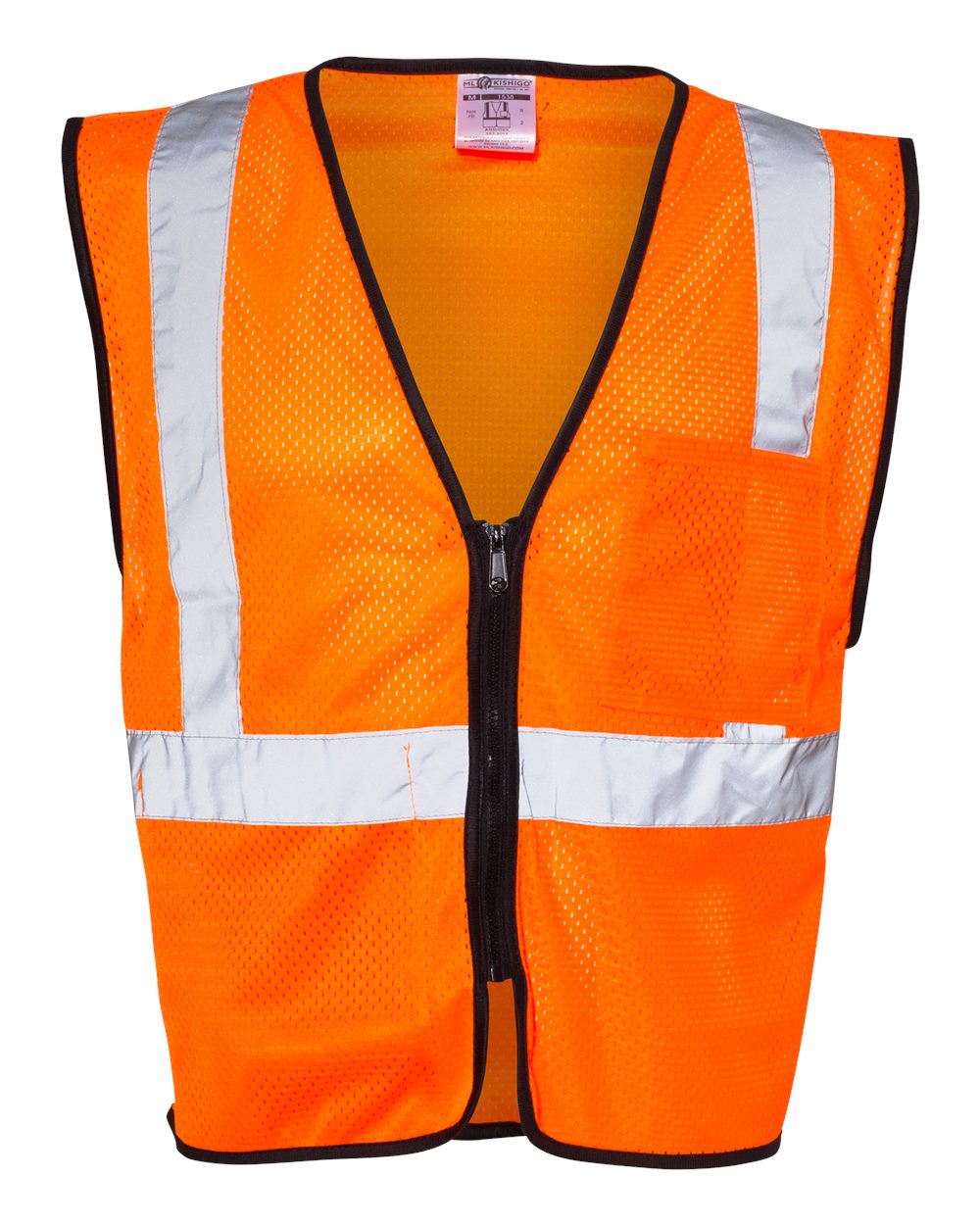 Unisex Double-Pocket Zippered Economy Class 2 Vest - 1537-1538 6