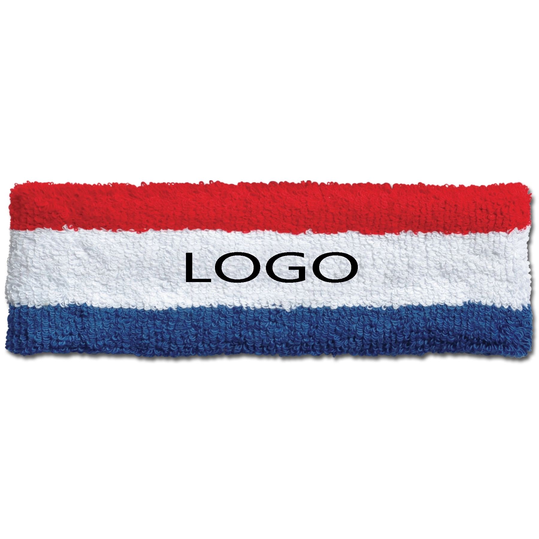 2-ply Striped Heavyweight Terry Headband 1