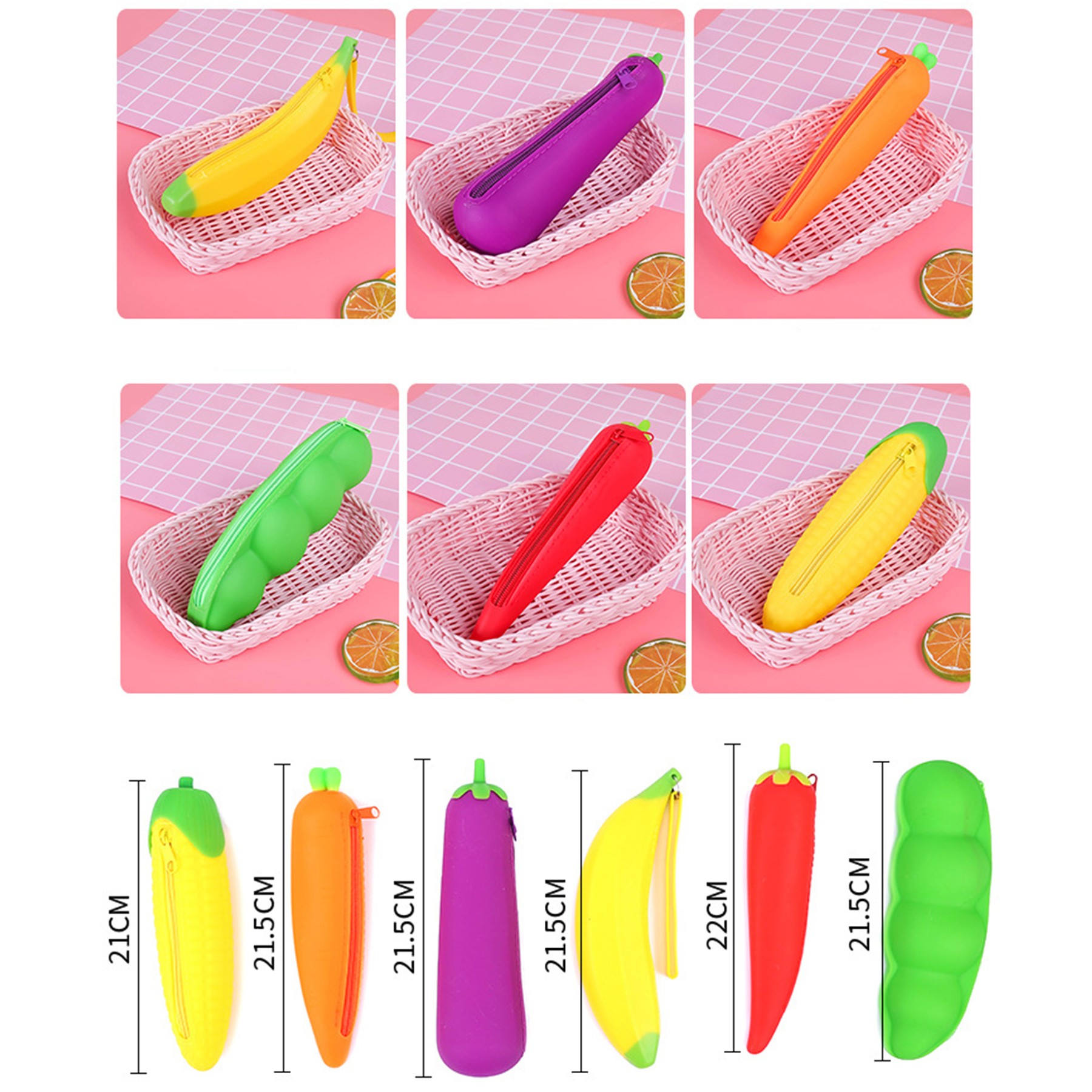 Silicone Fruit/Vegetable Shaped Coin Purse 2