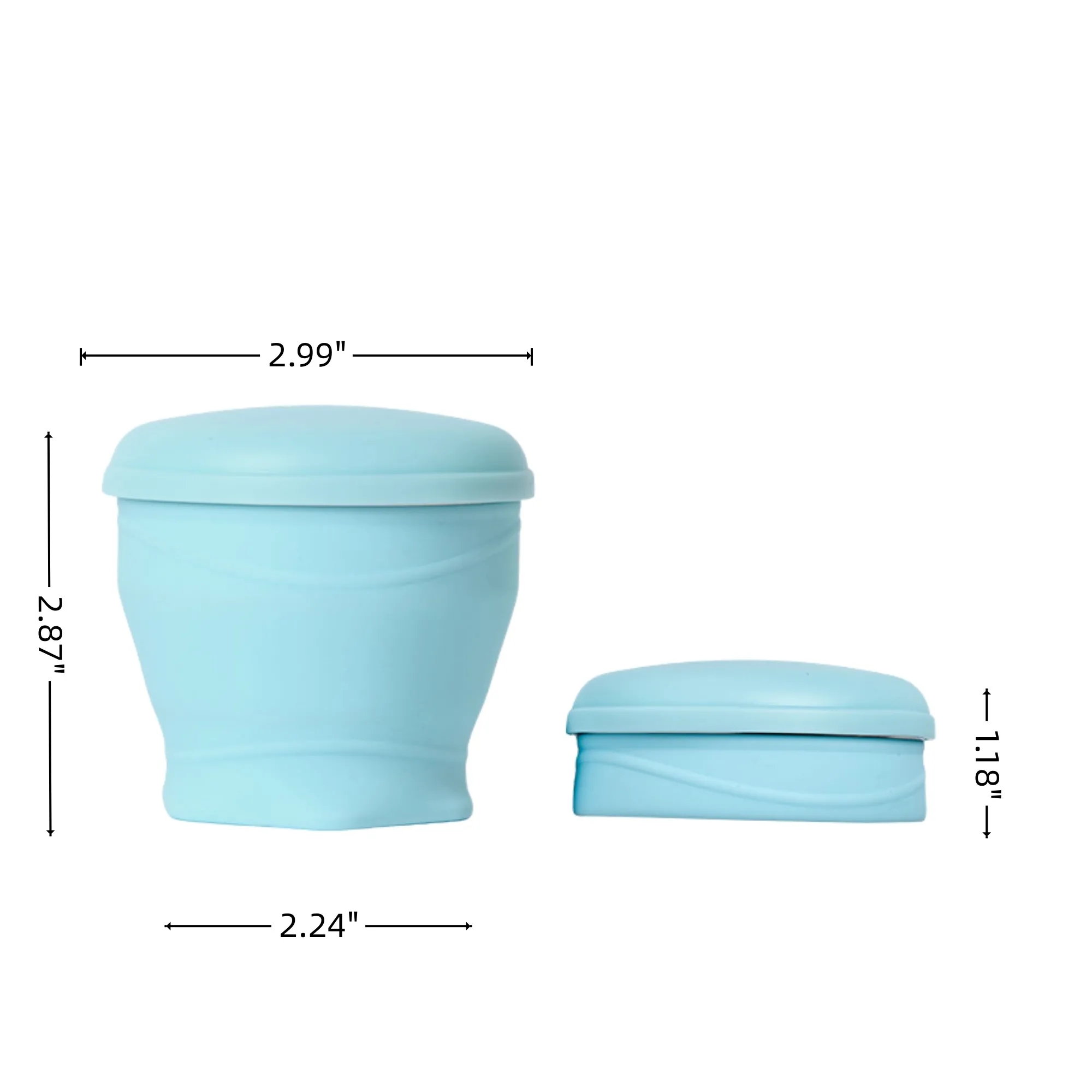 6oz Pocket Folding Water Cup Retractable Silicone Mug 6
