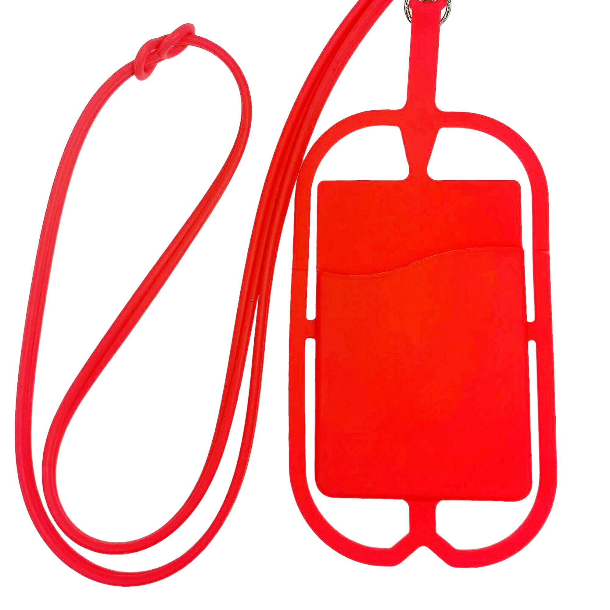 Silicone Phone Card Holder With Detachable Lanyard 16