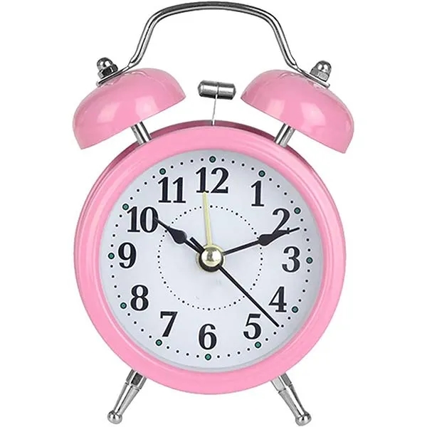 Twin Bell Metal Frame Desk Alarm Clock 5