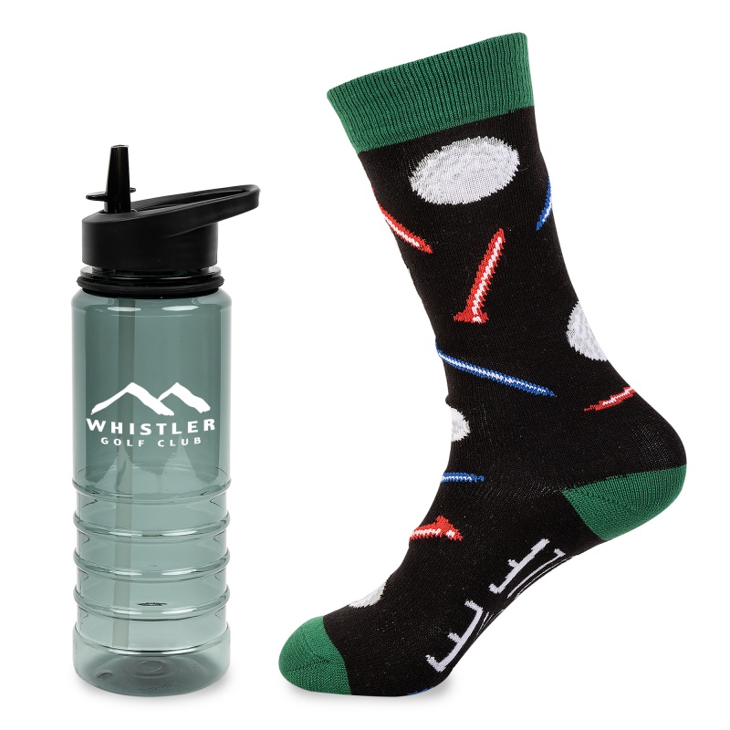 Less Work, More Golf Tritan Bottle Gift Set 4