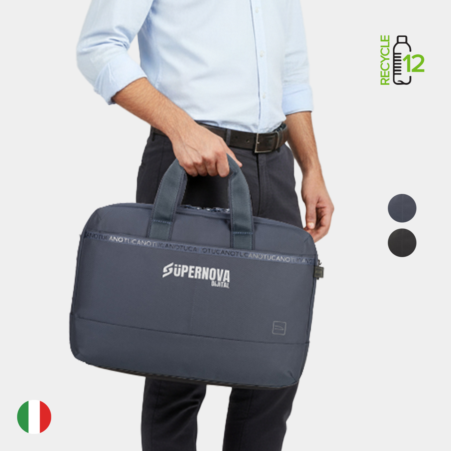 TUCANO® - Italy ASTRA Recycled Executive Business 16" Laptop Bag 6