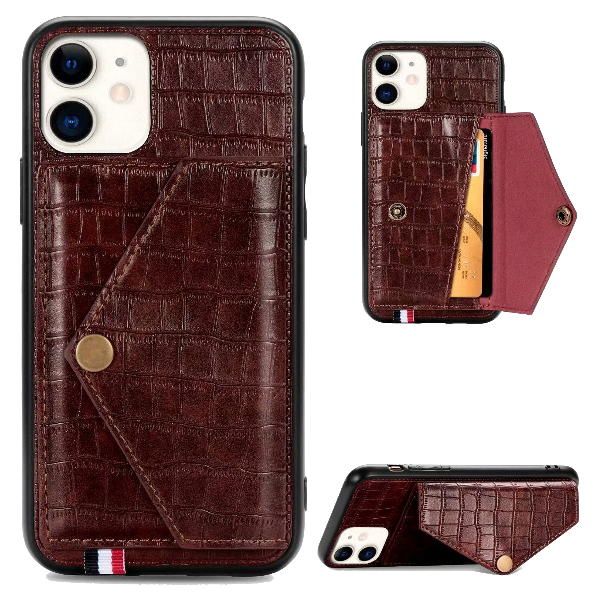 Gator Print Phone Case with Lanyard and Wallet 3