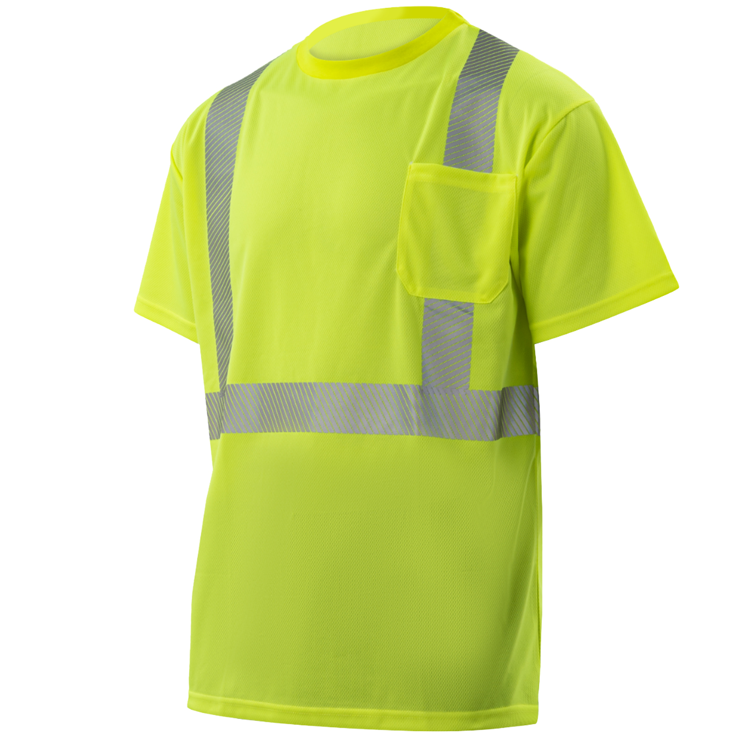 3.8 oz. Polyester Class 2 Segmented Tape Safety T-Shirt with Pocket 9