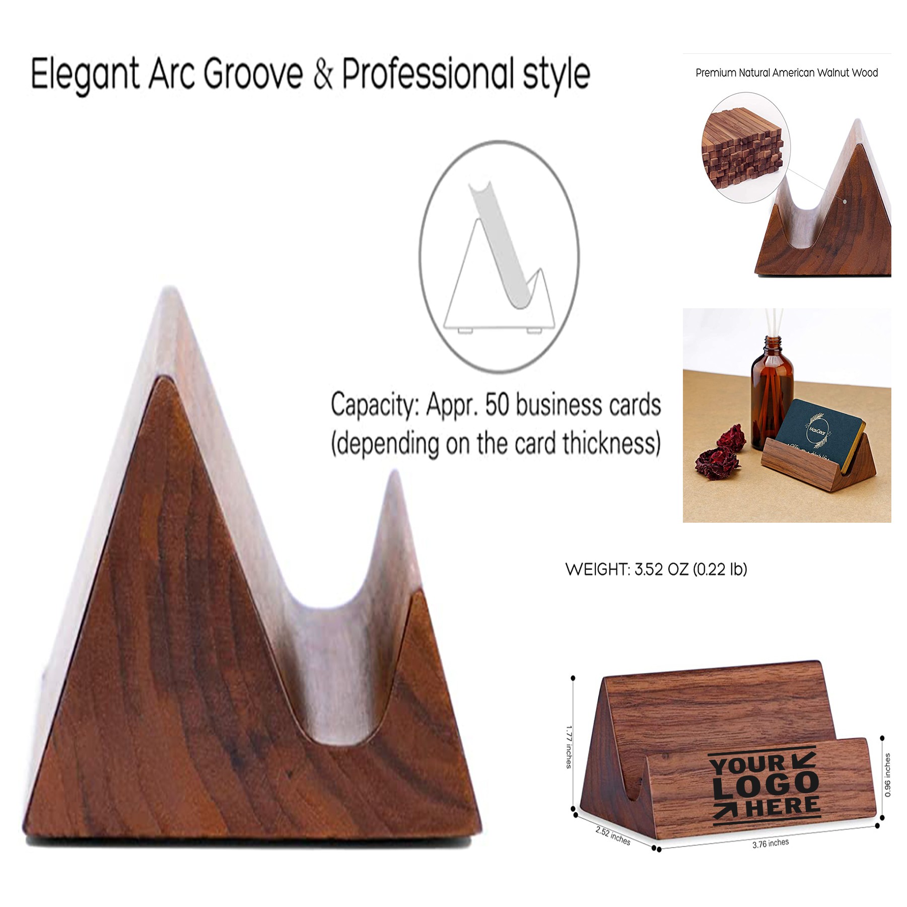 Desk Business Card Holder Stand 3