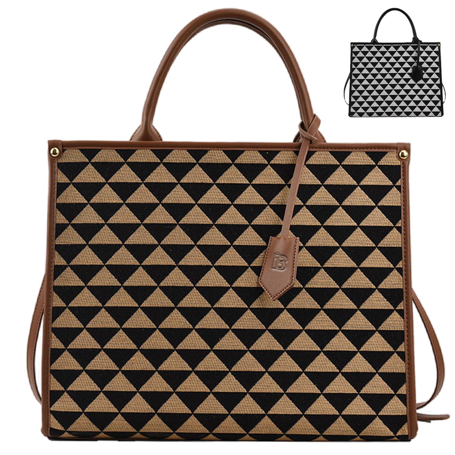 Canvas Crossbody Bag Lingerie Color Clash Tote for Women 4