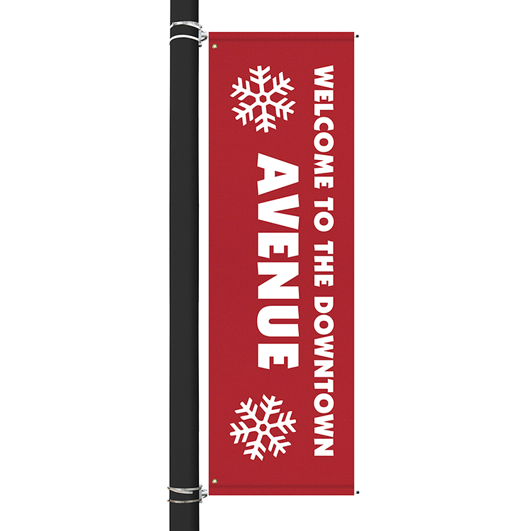 96" x 30" Custom Sunbrella™ Avenue Banner-1 Color Imprint 8