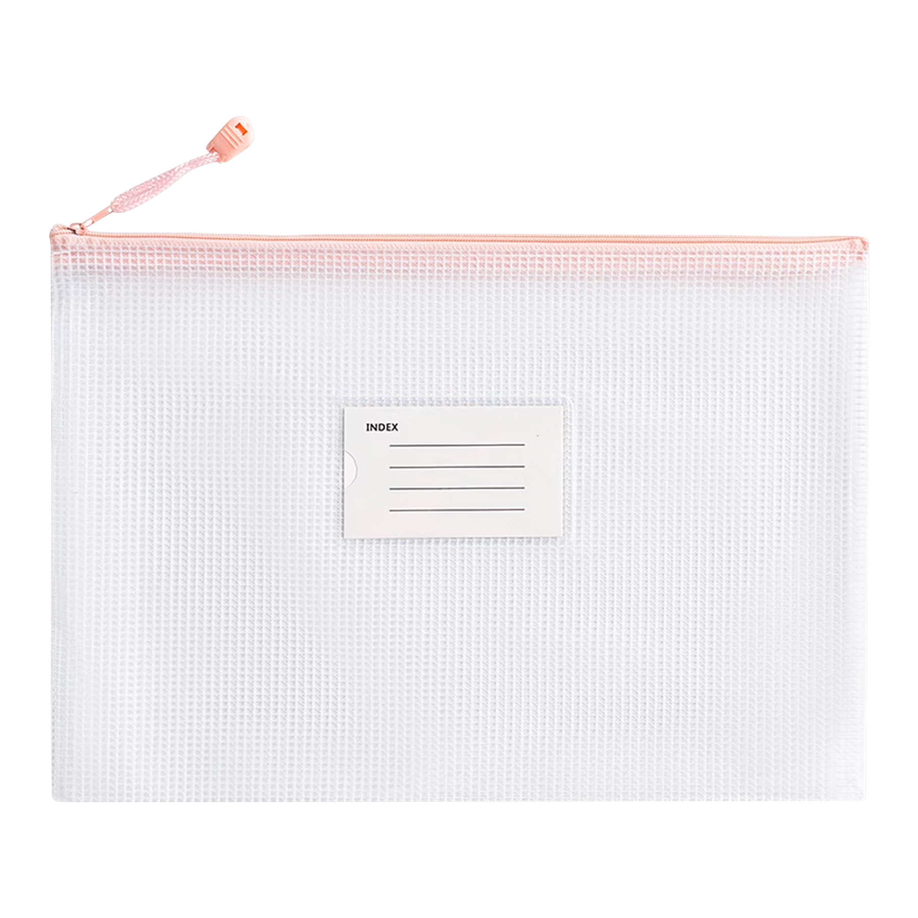 Waterproof A4 Grid PVC Zipper File Bags With Lable 10