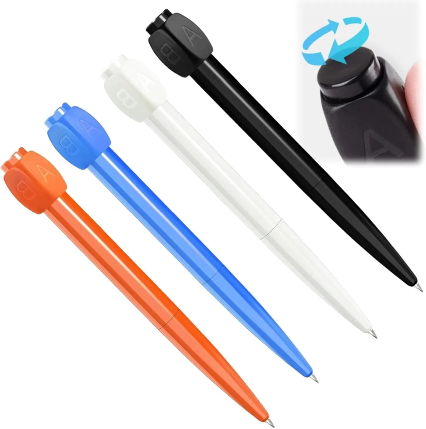 Rotary Black Neutral Pen 12
