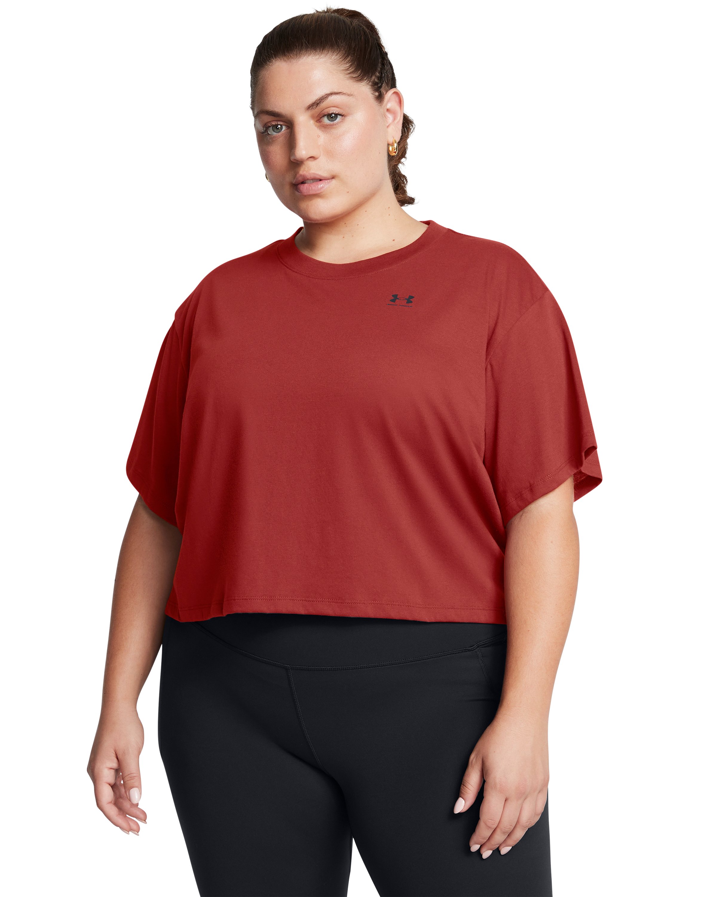 UA Boxy Crop Logo Women's Short Sleeve 3