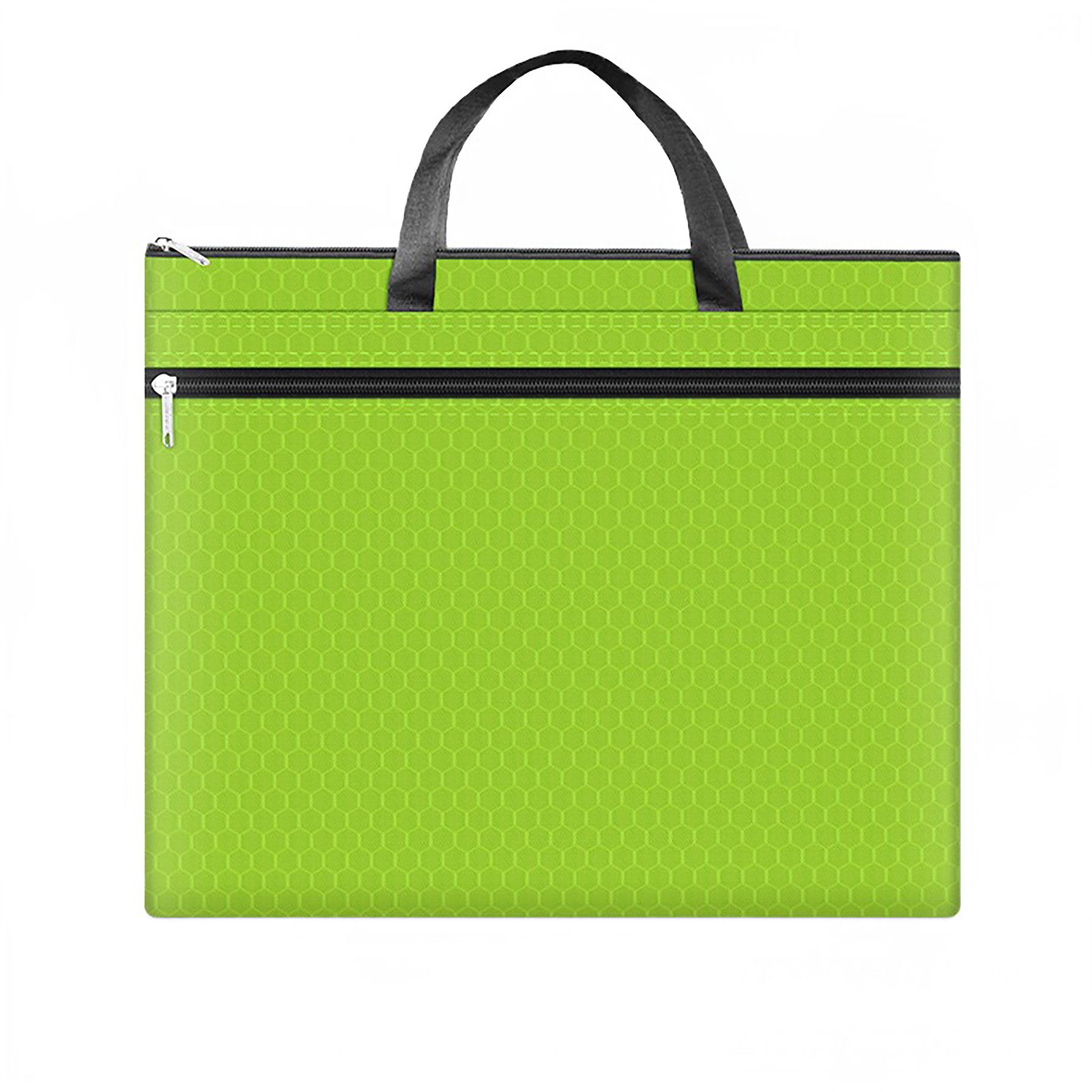 PVC Waterproof Football Pattern Zipper Briefcase 4