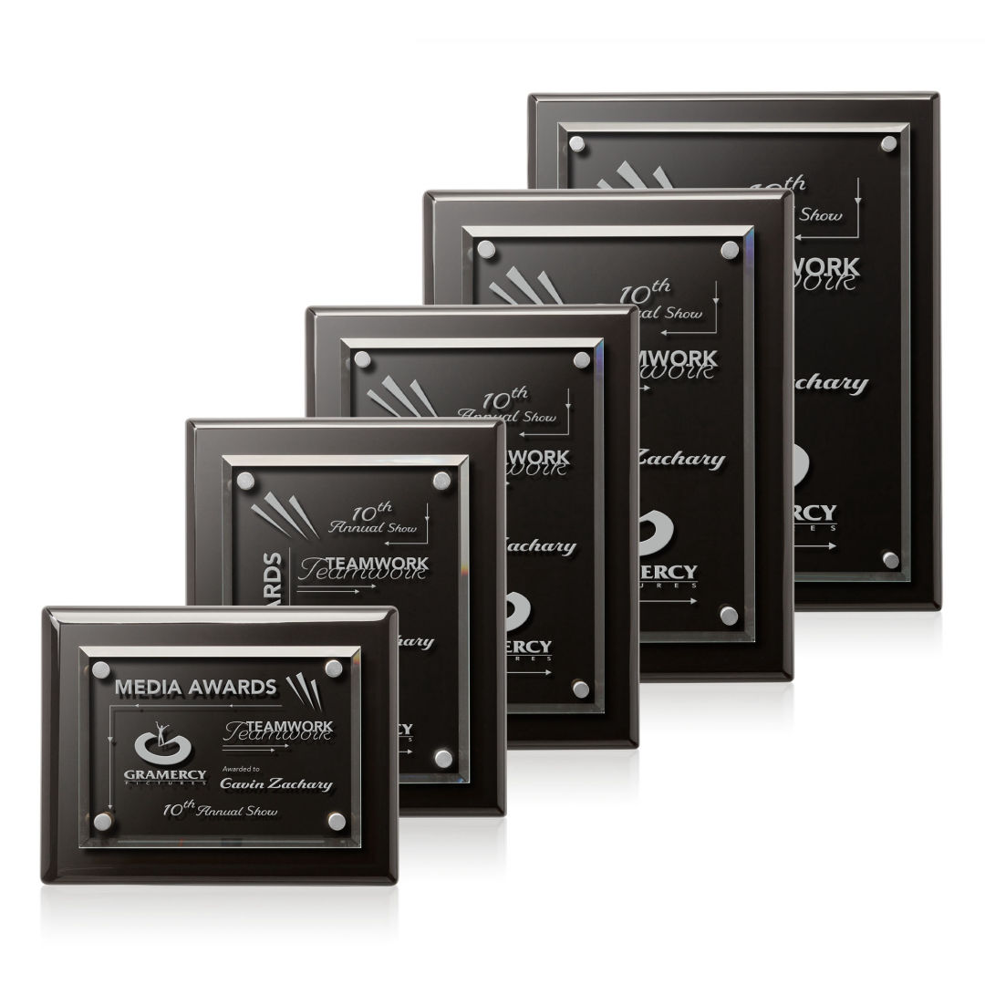 Caledon Plaque - Black/Silver