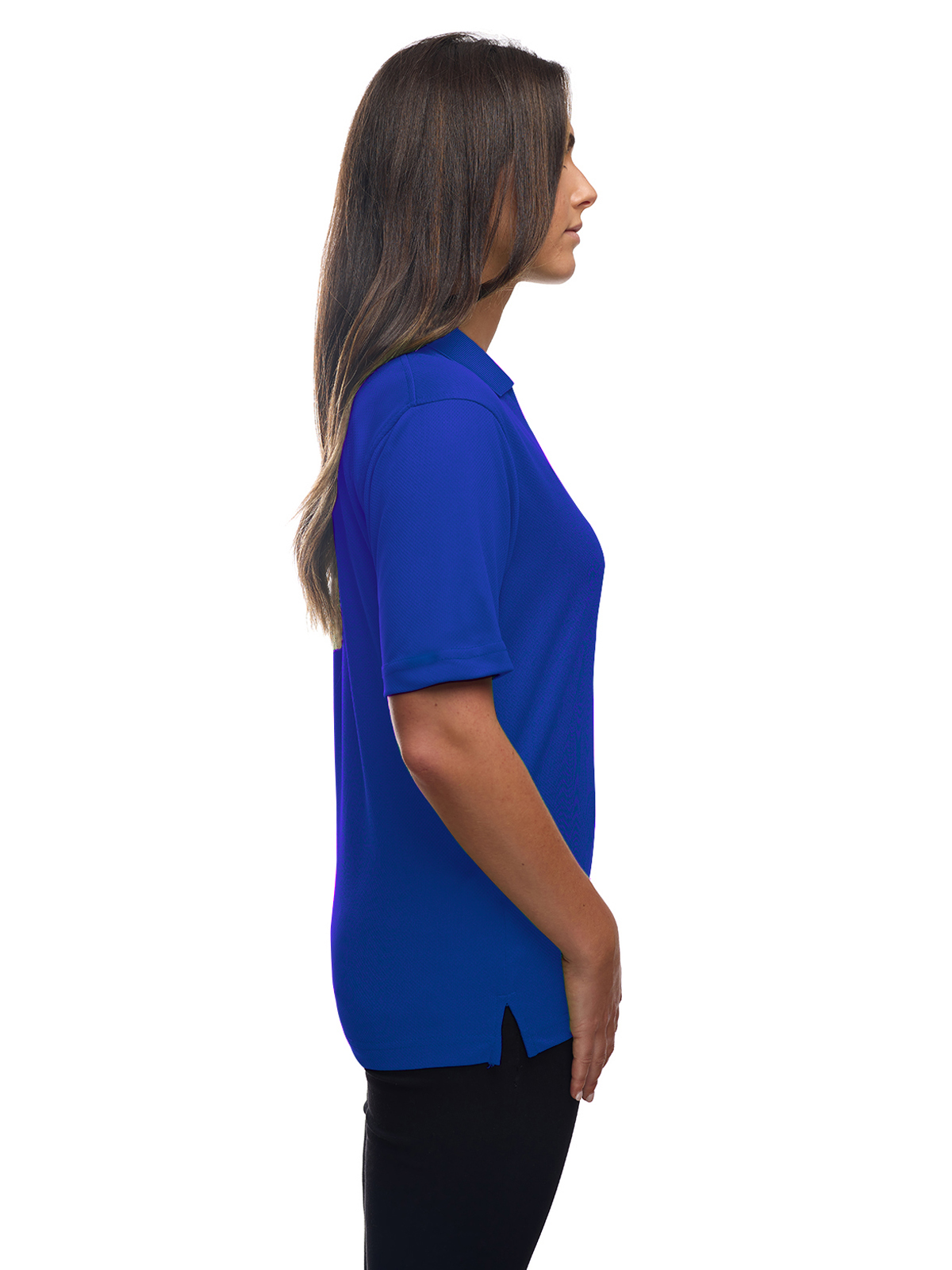 Blue Generation - Women's Pocketless Wicking V-Neck Polo 20