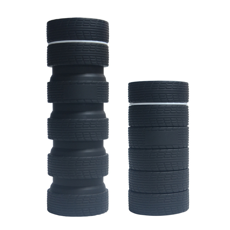 25oz. Collapsible Tire Travel Cup 6