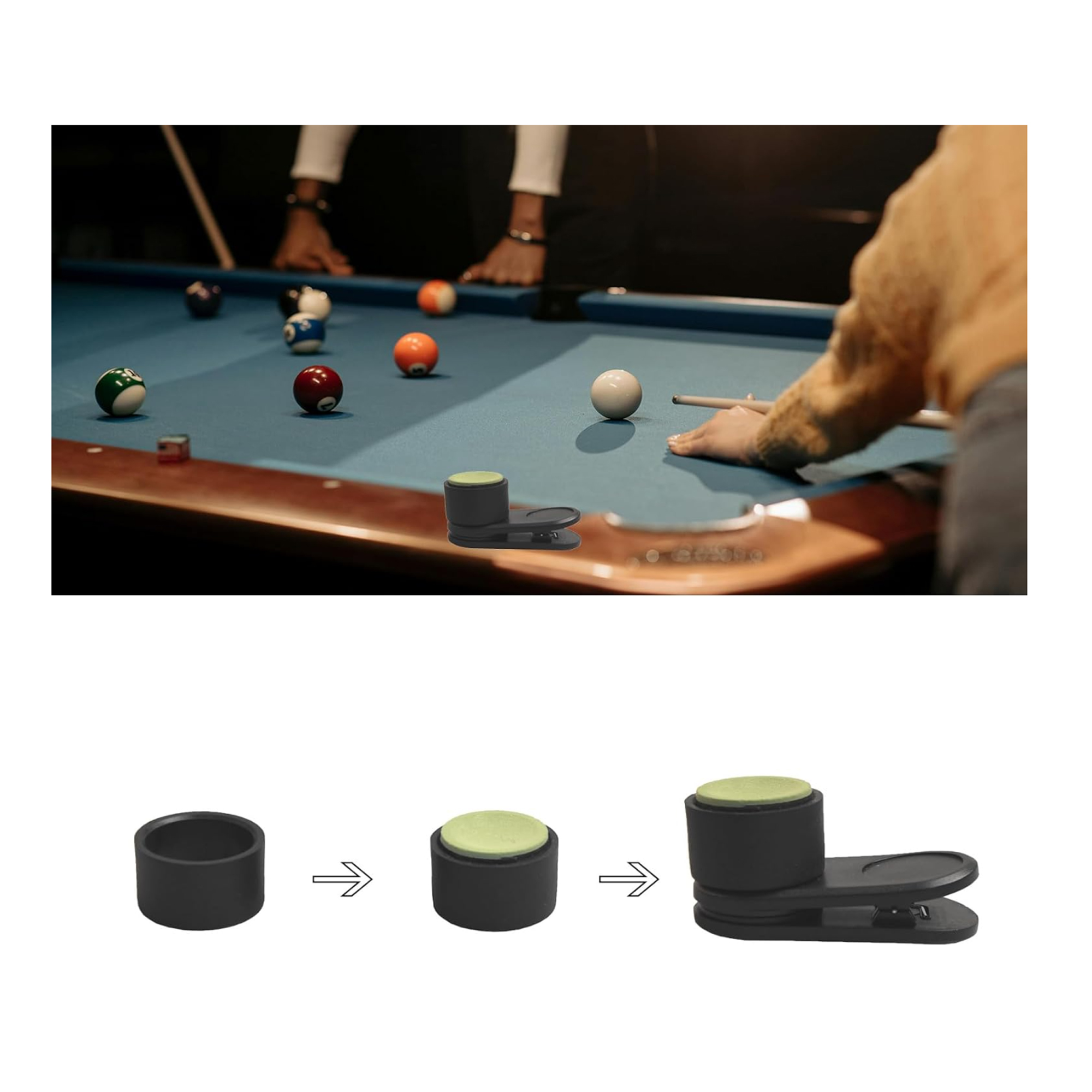 Full Color Multifunctional Billiard Chalk Holder MOQ 50 3