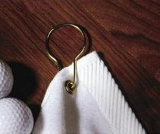Turkish Signature Midweight White Golf Towel 1