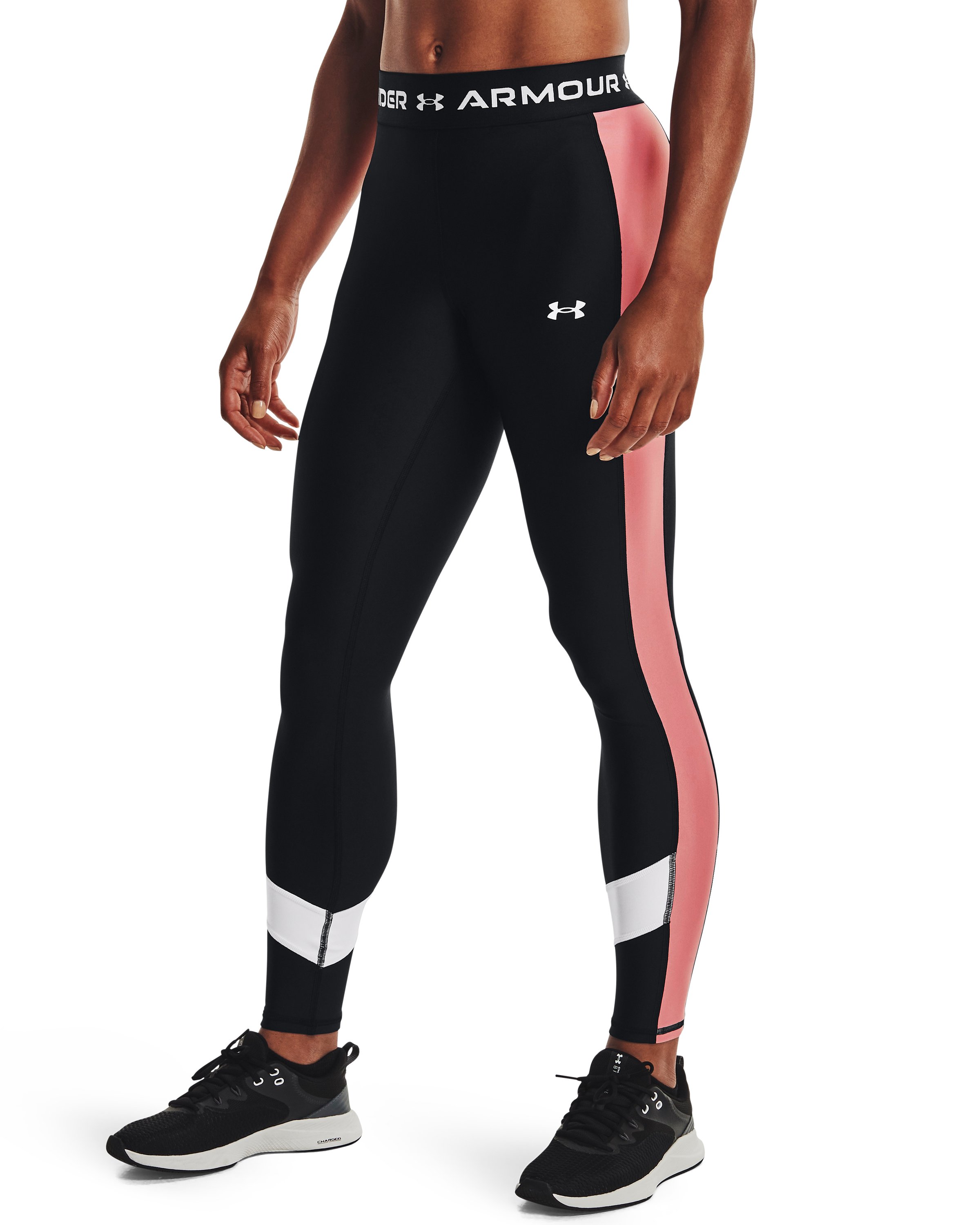 Women's HeatGear No-Slip Waistband Full-Length Leggings 3