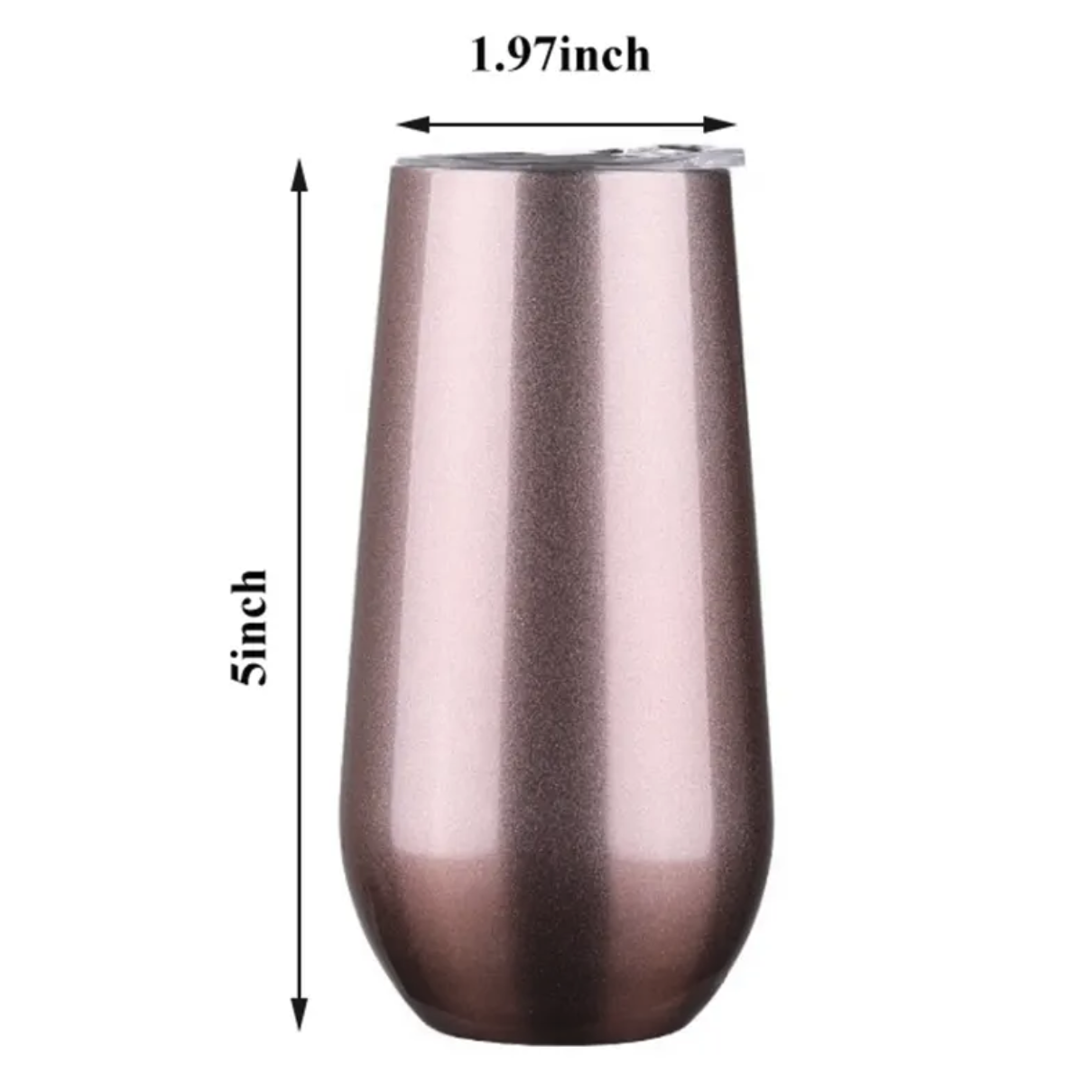 Summer 6oz Reusable Insulated Champagne Flute Wine Tumbler 2