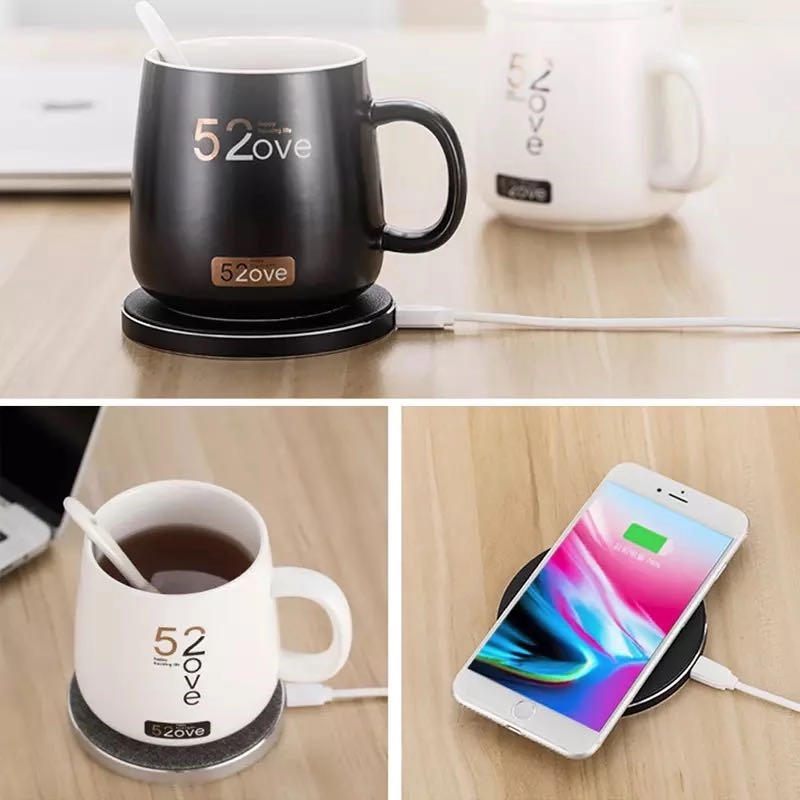 2 in 1 Mug Warmer with Wireless Charger 4
