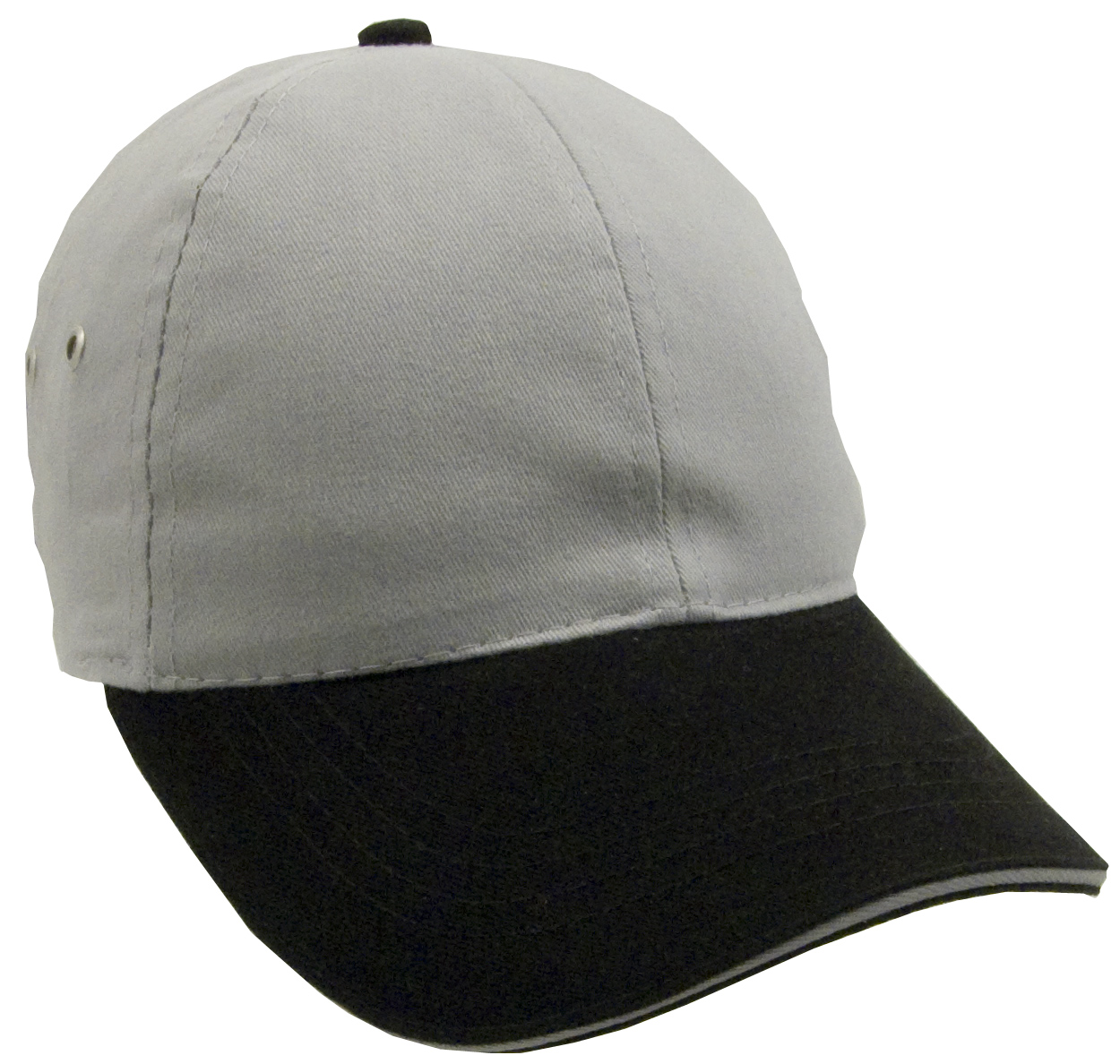 Constructed Lightweight Brushed 2-Tone Cotton Twill Sandwich Cap 14